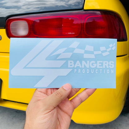 4Bangers Racing 8" Sticker (3 color options)