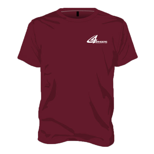 4Bangers Classic Polo Style T-Shirt - Maroon